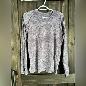 Purple Lululemon Long Sleeve Athletic Shirt